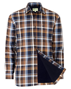 Hoggs of Fife Arran Fleece Lined Shirt in country check