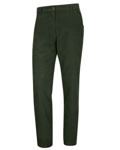 Hoggs of Fife Carrick Technical Stretch Moleskin Trousers in dark olive green