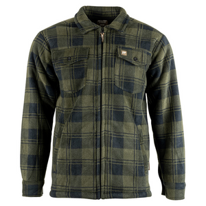 Jack Pyke Tundra Shirt in Green Check, men's fleece lined country check shirt Jack Pyke Tundra Shirt in Green Check, men's fleece lined country check shirt