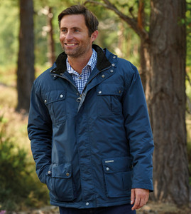 Champion Balmoral Jacket navy, men's waterproof country jacket
