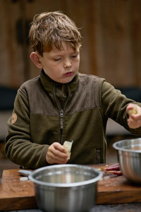 Seeland Bolt junior fleece jacket. Ultra soft fleece in pine green.