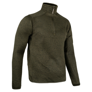 Jack Pyke Melange Fleece Pullover. Quarter zip fleece in green fleck. Jack Pyke Melange Fleece Pullover. Quarter zip fleece in green fleck.