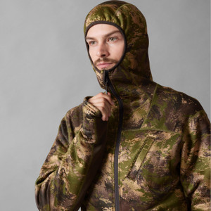 Harkila Deer Stalker Camo Fleece hoodie in AXIS MSP Forest Camouflage