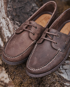 Hoggs Of Fife Men's Mull deck show. Men's leather/nubuck shoe Moccasin style in navy. Hoggs Of Fife Men's Mull deck show. Men's leather/nubuck shoe Moccasin style in navy.