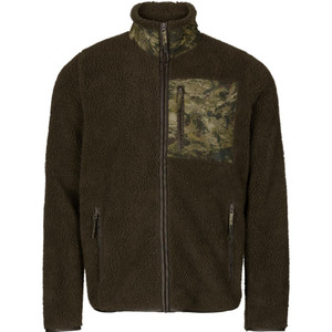 Seeland men's Zephyr Camo fleece jacket, teddy fleece jacket in grizzly brown with camo pocket. Seeland men's Zephyr Camo fleece jacket, teddy fleece jacket in grizzly brown with camo pocket.