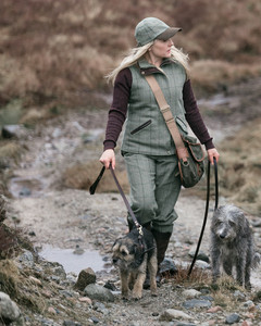 Hoggs Of Fife Ladies Roslin tweed waistcoat. Shooting gilet made with 100% lambswool. Hoggs Of Fife Ladies Roslin tweed waistcoat. Shooting gilet made with 100% lambswool.