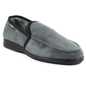 Goodyear Eden Slippers in grey, men's memory foam slippers