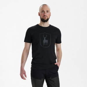 Deerhunter Logo T Shirt in black, men's short sleeve top for hunting Deerhunter Logo T Shirt in black, men's short sleeve top for hunting