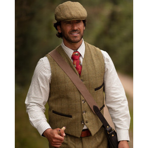 Walker & Hawkes Men's Derby Tweed Alcott Waistcoat in Light Sage, men's tweed country waistcoat Walker & Hawkes Men's Derby Tweed Alcott Waistcoat in Light Sage, men's tweed country waistcoat
