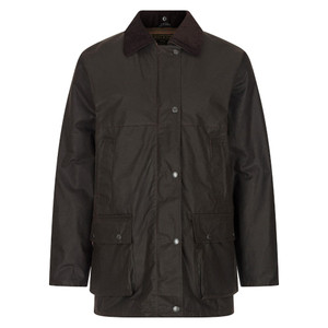 Walker & Hawkes Ladies Kirkstall Wax Padded Jacket in brown, women's waterproof wax shooting jacket Walker & Hawkes Ladies Kirkstall Wax Padded Jacket in brown, women's waterproof wax shooting jacket
