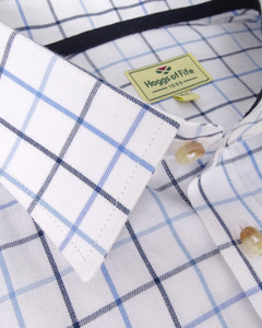 Hoggs of Fife Viscount Premier Tattersall Shirt, men's smart country shirt
