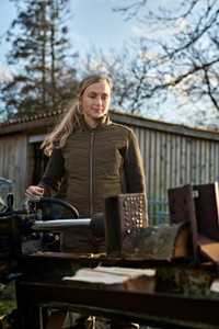 Harkila ladies Sandhem Pro insulated cardigan, full zip and lightly quilted women's jacket.