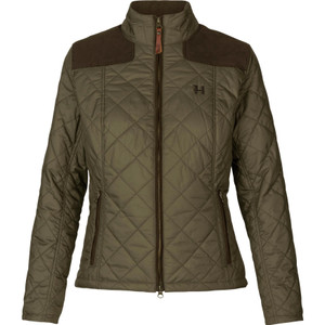 Harkila Ladies Ailsa Quilt Jacket in green, women's quilted country jacket