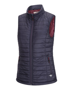 Hoggs of Fife Ladies Kingston Rip Stop Gilet, women's country padded bodywarmer in navy