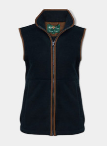 Alan Paine Ladies Aylsham Fleece Waistcoat in Navy, women's country fleece gilet Alan Paine Ladies Aylsham Fleece Waistcoat in Navy, women's country fleece gilet