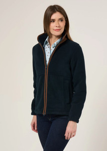 Alan Paine Ladies Aylsham Fleece Jacket Dark Navy, women's country fleece jacket in blue Alan Paine Ladies Aylsham Fleece Jacket Dark Navy, women's country fleece jacket in blue