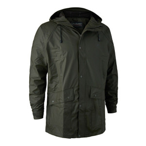 Deerhunter Hurricane rain jacket, men's lightweight, waterproof and breathable jacket in green