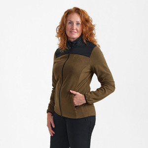Deerhunter Lady Northward Fleece Jacket in brown, women's country fleece jacket Deerhunter Lady Northward Fleece Jacket in brown, women's country fleece jacket