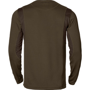 Harkila Forest Hunter Long Sleeve T Shirt in Green / Brown, men's quick drying long sleeve top