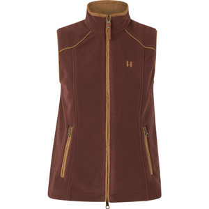 Harkila Lady Sandhem 200 Fleece Waistcoat in burgundy, features a wind-resistant lining. Harkila Lady Sandhem 200 Fleece Waistcoat in burgundy, features a wind-resistant lining.