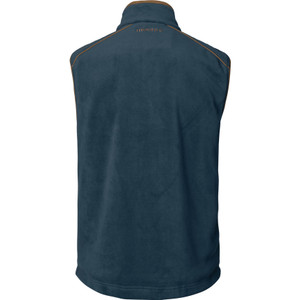Harkila Sandhem 200 Fleece Waistcoat in Blue, men's fleece country waistcoat