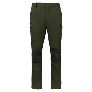 Jack Pyke Softshell Trousers in green, men's water resistant and windproof trousers