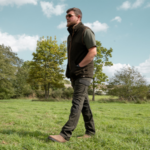 Jack Pyke Softshell Trousers in green, men's water resistant and windproof trousers