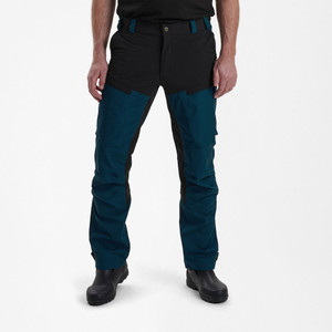 Deerhunter Strike Trousers in Blue, men's lightweight and stretch shooting trousers