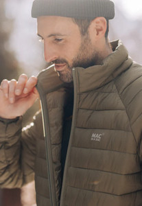 Mac in a Sac Synergy Packable Insulated Jacket in Khaki, men's lightweight padded jacket Mac in a Sac Synergy Packable Insulated Jacket in Khaki, men's lightweight padded jacket