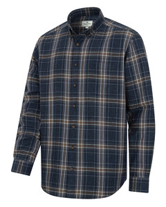 Hoggs of Fife Pitlessie Shirt in blue check, men's country check shirt Hoggs of Fife Pitlessie Shirt in blue check, men's country check shirt