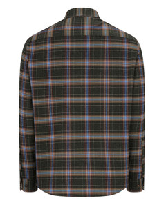 Hoggs of Fife Pitlessie Shirt in green and brown check, men's country check shirt Hoggs of Fife Pitlessie Shirt in green and brown check, men's country check shirt
