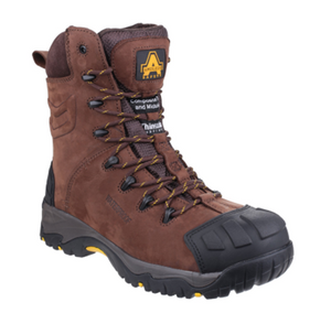 Amblers AS995 Pillar Safety Composite Boots, waterproof high top safety boots
