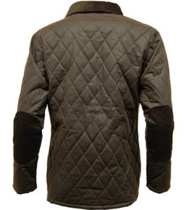 Game Ladies Zara Quilted Wax Jacket in brown, women's country wax jacket