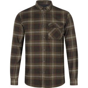 Seeland Glen Flannel Shirt in green check, men's cotton country check shirt Seeland Glen Flannel Shirt in green check, men's cotton country check shirt