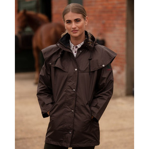 Hoggs of Fife Ladies Hunton Cape Coat, women's waterproof three quarter length jacket