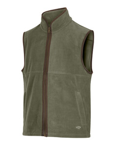 Hoggs of Fife Stenton Technical Fleece Gilet in Lovat, men's country fleece waistcoat Hoggs of Fife Stenton Technical Fleece Gilet in Lovat, men's country fleece waistcoat