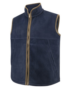 Hoggs of Fife Stenton Technical Fleece Gilet in Midnight Navy, men's country fleece waistcoat Hoggs of Fife Stenton Technical Fleece Gilet in Midnight Navy, men's country fleece waistcoat