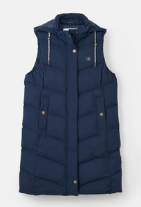 Lighthouse Ladies Savannah Long Gilet in Navy, women's long quilted bodywarmer Lighthouse Ladies Savannah Long Gilet in Navy, women's long quilted bodywarmer