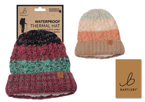 Bartleby Waterproof Sherpa Fleece Lined Hat, women's Winter knitted hat