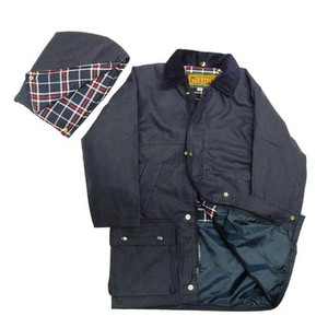Game children's wax jacket in navy Game children's wax jacket in navy
