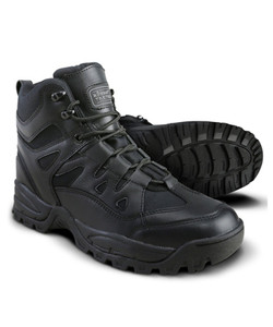 Kombat UK Ranger Boots, unisex lightweight leather boots in black