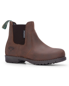 Hoggs of Fife Junior Shire Waterproof Dealer Boots in brown, children's country dealer boots Hoggs of Fife Junior Shire Waterproof Dealer Boots in brown, children's country dealer boots
