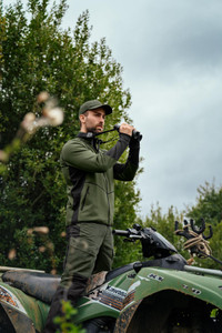 Harkila Scandinavian Fleece Jacket in green and black