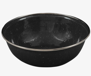 Highlander Deluxe Camping Enamel Set in black, enamel bowl, plate, mug and cutlery set Highlander Deluxe Camping Enamel Set in black, enamel bowl, plate, mug and cutlery set