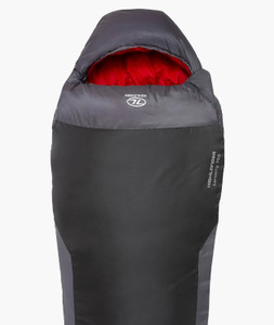 Highlander Serenity 350 Mummy Sleeping Bag in charcoal grey