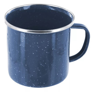 Highlander Deluxe Enamel Camping Mug in navy