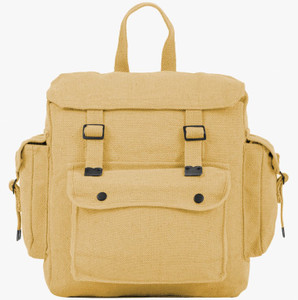 Highlander Large Webbing Backpack, washed canvas rucksack