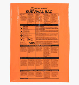 Highlander Extra Large Survival Bivvy Bag in orange