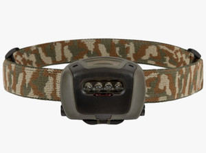 Highlander Mira head torch uses four bright LED lights, with three light settings and flashing mode.