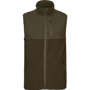Harkila Fjell Fleece Waistcoat in green, men's fleece country waistcoat